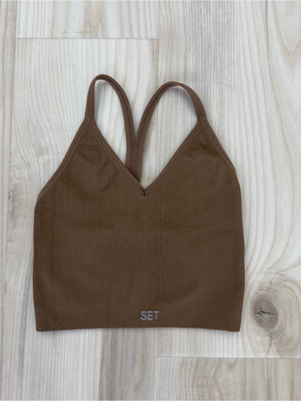 Set Active Ribbed V Top